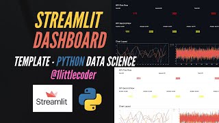 Build Streamlit Dashboard Template for Python Data Science  Tableau Alternative in Python [upl. by Fulmis]