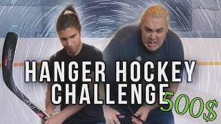 😱Who WON 500🤑💸Hanger HOCKEY Challenge [upl. by Nacul]