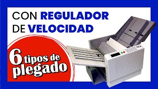 ☑️ Plegadora de papel AUTOMÁTICA profesional Cyklos CFM 650 [upl. by Suinotna]