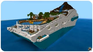 Minecraft How to build a Yacht in Minecraft part 2 Flying Fox  Minecraft Yacht Tutorial [upl. by Ynos]