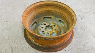 Do not throw away the old wheel A cool idea for DIY [upl. by Ahsiuqet]