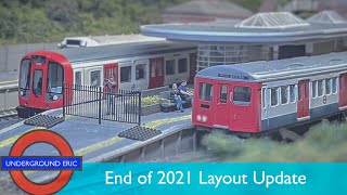 London underground model railway end of 2021 update  Harefield progressprojects and new layout [upl. by Nohsar241]