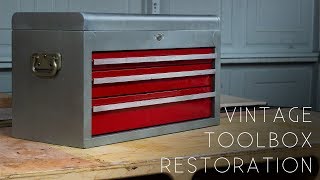 How To Vintage Craftsman Toolbox Restoration [upl. by Devan97]