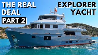 2021 BERING 77 EXPLORER YACHT TOUR  PART 2  EXPEDITION Liveaboard Go Anywhere World Cruiser Boat [upl. by Annaerda]