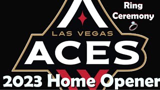 Las Vegas Aces 2023 Home Opener Ring Ceremony🏀💍🔥 [upl. by Barvick]