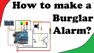 How to make a Burglar alarm using Arduino [upl. by Whipple]