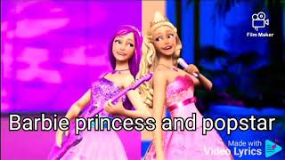 Here I am Princess wanna have fun song lyrics Barbie princess and popstar [upl. by Aicsila]