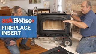 How to Install a Fireplace Insert  Ask This Old House [upl. by Annaik48]