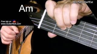 ALLA FIERA DELLEST Easy Guitar Lesson  TAB  CHORDS by GuitarNick [upl. by Iidnarb739]