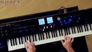 Kraft Music  Roland BK9 Backing Keyboard Demo with Scott Berry [upl. by Ladnar429]