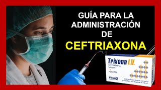 CEFTRIAXONA TRIXONA 💉 Como administrarla RECOMENDACIONES IMPORTANTES☑️ [upl. by Ahsiya394]