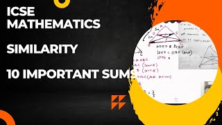 Similarity icse class 10  important question on similarity class 10 icse  icse mathematics [upl. by Konyn]