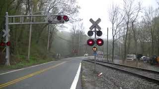 CSX K635 crosses Hamburg Turnpike [upl. by Meehsar160]