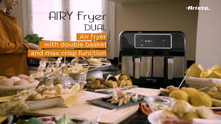 Frytkownica beztłuszczowa Ariete mod 462400 Air Fryer Dual Metal [upl. by Blossom]