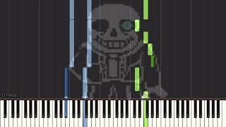 Megalovania  Undertale  Piano tutorial  Medium [upl. by Verda]