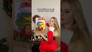 TWO ARTISTS  ONE CANVAS🎄WHAT CHRISTMAS MOVIE SHOULD I DRAW NEXT art short homealone grinch [upl. by Letitia]