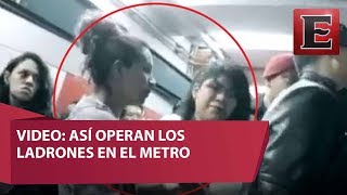 Así operan los carteristas en el Metro [upl. by Nalon]