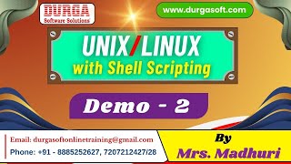 UNIXLINUX with Shell Scripting tutorials  Demo  2  by Mrs Madhuri on 22102024 7PM IST [upl. by Paulson]