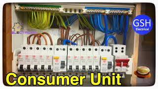 Step by Step How to Connect up a 10 Way Wylex Dual RCD Consumer Unit Fuse Box By Luke Wichard [upl. by Assiluj336]