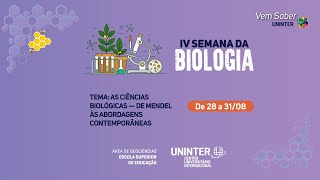 IV Semana da Biologia  29082023  19h às 21h [upl. by Nawek]