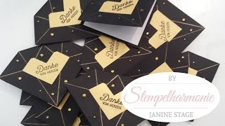 Diamantkarte  Dankeskarte für Jewelrylovers selber basteln  DIY  Stampin Up  Stempelharmonie [upl. by Annim]