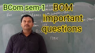 BOM important questions bcomeducare businessorganizationmanagementimpquestions BOMimportantquesn [upl. by Etka]