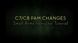 Canadian Forces  2018 C7 Rifle  C8 Carbine PAM Changes Small Arms Instructor Tutorial [upl. by Lua273]