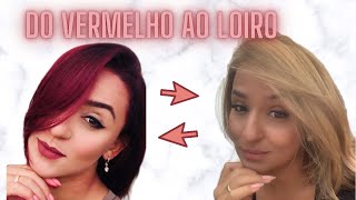 COMO TIRAR O VERMELHO com SHAMPOOZADA  DO VERMELHO AO LOIRO [upl. by Arrimat]