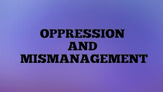 Oppression and mismanagement  Company law  Law Lecture [upl. by Hurff]