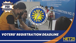 Comelec Voter’s registration hanggang Sept 30 na lang  Siyento Por Siyento [upl. by Erminia949]