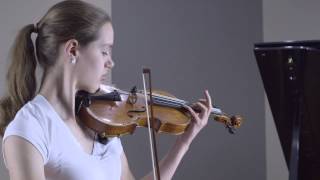 Sarah Switzer  Tchaikovsky quotCanzonettaquot Andante 2nd mvt from Violin Concerto in D major [upl. by Anedal]