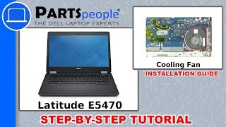 Dell Latitude E5470 P62G001 Cooling Fan HowTo Video Tutorial [upl. by Yanehs]