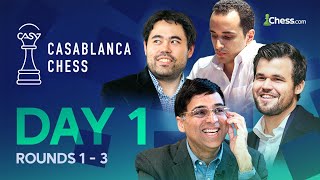 Vishy Returns To Face Magnus Hikaru amp Bassem In A New Format Event  Casablanca Chess 2024 Rds 13 [upl. by Asilanom]