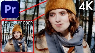 How to Downscale 4k Footage to 1080p in Adobe Premiere Pro Set vs Scale to Frame Size [upl. by Casar975]