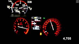 Subaru WRX STI Boost View Acceleration 0100 kmh Measured by Racelogic [upl. by Gerdy]