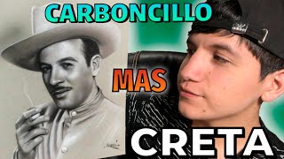 CRETA MAS CARBONCILLO COMO DIBUJAR UN ROSTRO CON CARBONCILLO [upl. by Czarra]