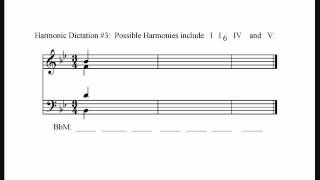 Harmonic Dictation 3 Easy [upl. by Arezzini524]