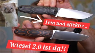 Wiesel 20 JARS Messer ist da Micarta Griff Sehr fein und leicht Jagd Outdoor Messer [upl. by Hovey386]