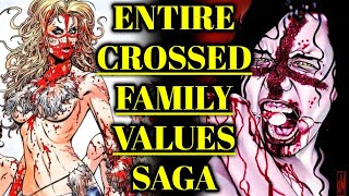 Entire Crossed Family Values Comic Book Explained  Garth Ennis Wild World Of Madness And Mayhem [upl. by Zetram]