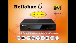 Hellobox 6 Unboxing videoH265 Multistream SCAM BISS autoroll [upl. by Ball]