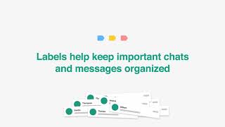 How to stay organized with labels on WhatsApp Business [upl. by Yasdnil934]