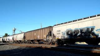 BNSF 6075 BNSF 8044 BNSF 7505 BNSF 7607 LEAD A SOUTHBOUND GRAIN TRAIN [upl. by Adnaral476]