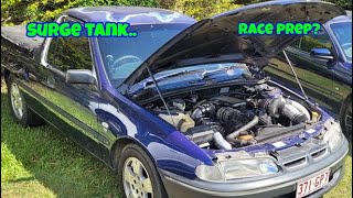 Stock ecotec v6t Dazza gets a surge tank [upl. by Ainiger903]