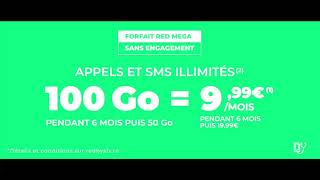 RED by SFR Réunion  Promo RED MEGA 100 Go [upl. by Enieledam]