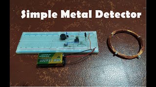 Simple Metal Detector  Electronic Project [upl. by Mahgem783]