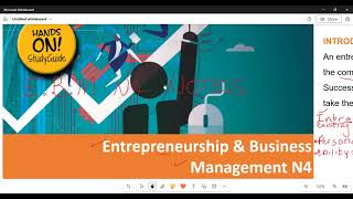 Entrepreneurship and Business Management N4 EBM Module 1 [upl. by Zennie]