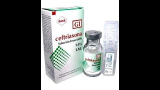 Como preparar la Ceftriaxona 1gr IM en casa [upl. by Desdamonna]