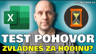 Zvládneš test na pohovor z Excelu A za 60 minut [upl. by Cock826]