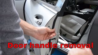 Mercedes W204 Exterior Door Handle Removal [upl. by Yenatirb]