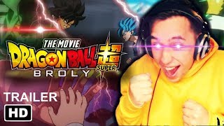 THE UNKNOWN SAIYAN  Dragon Ball Super BROLY Movie The Official Trailer SUB amp DUB REACTION [upl. by Aymahs590]